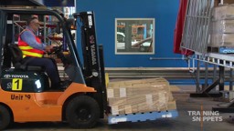 Loading a Pallet onto a Truck Tray