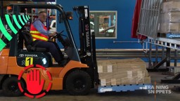 Picking a Pallet from a Truck Tray