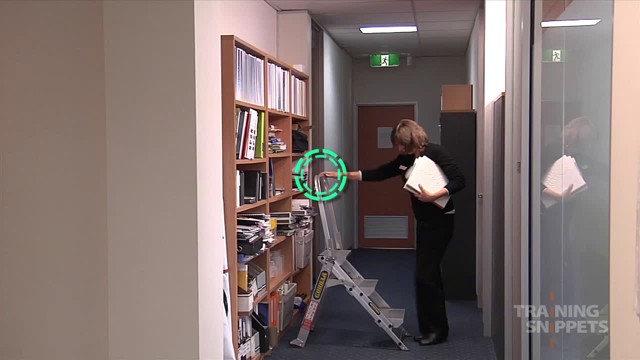Office: Using a Step Ladder