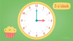 O'Clock on Analogue Clocks