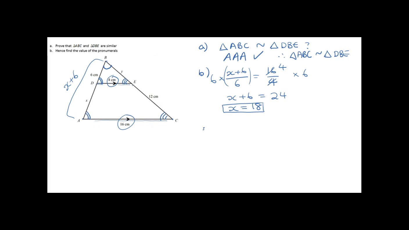 10 - Trig and circle geometry - Similar figures part 2 - ClickView