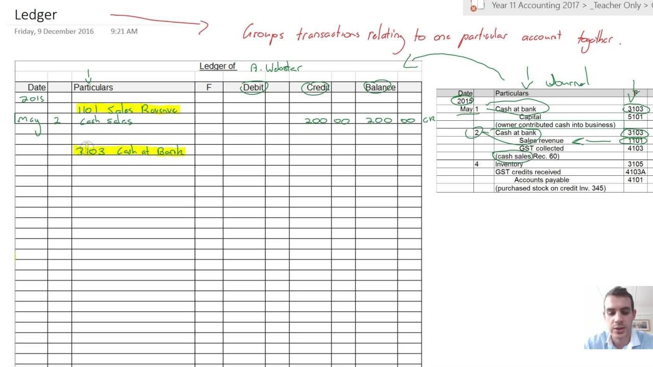 Ledger - How to post to the ledger from the g... - ClickView