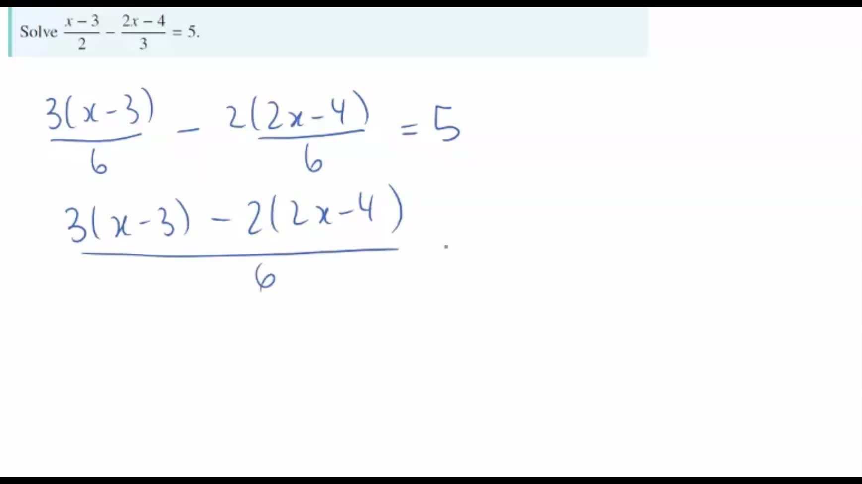 Ex 1a Solving A Linear Equation Clickview 4600