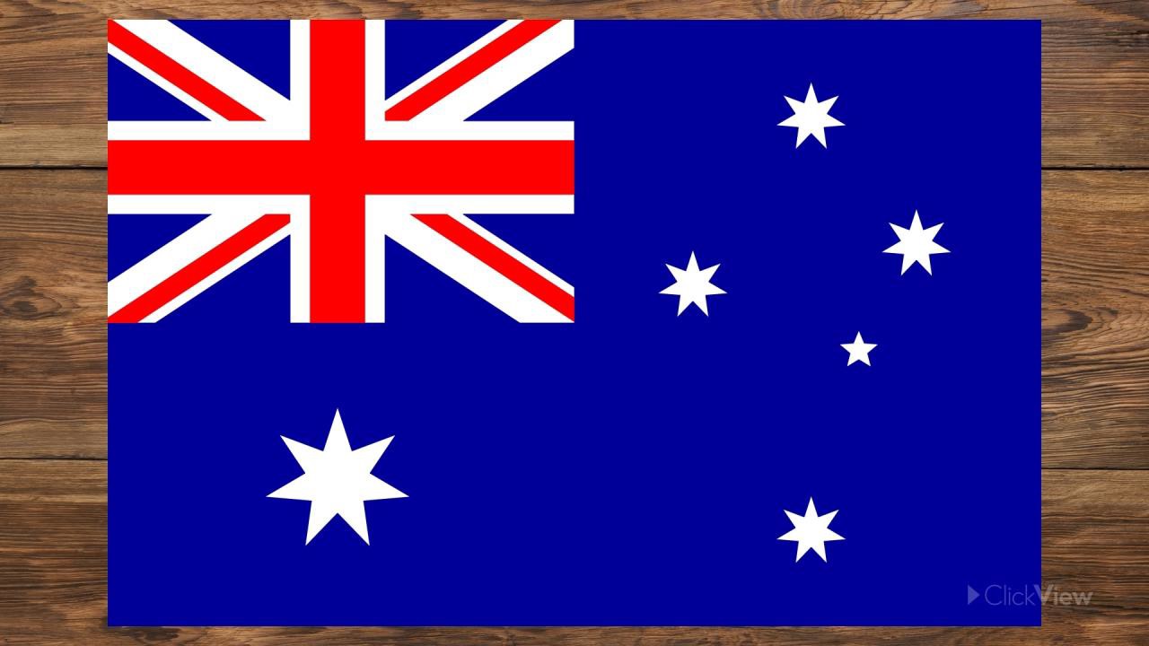 Talje væske Vejrudsigt Australian Flag Video Teaching Resources | ClickView