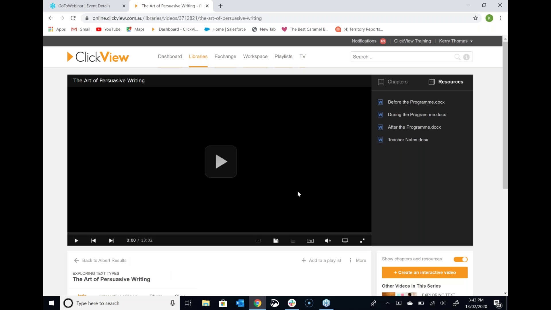 Getting Started With ClickView - February 13th 2020 - ClickView