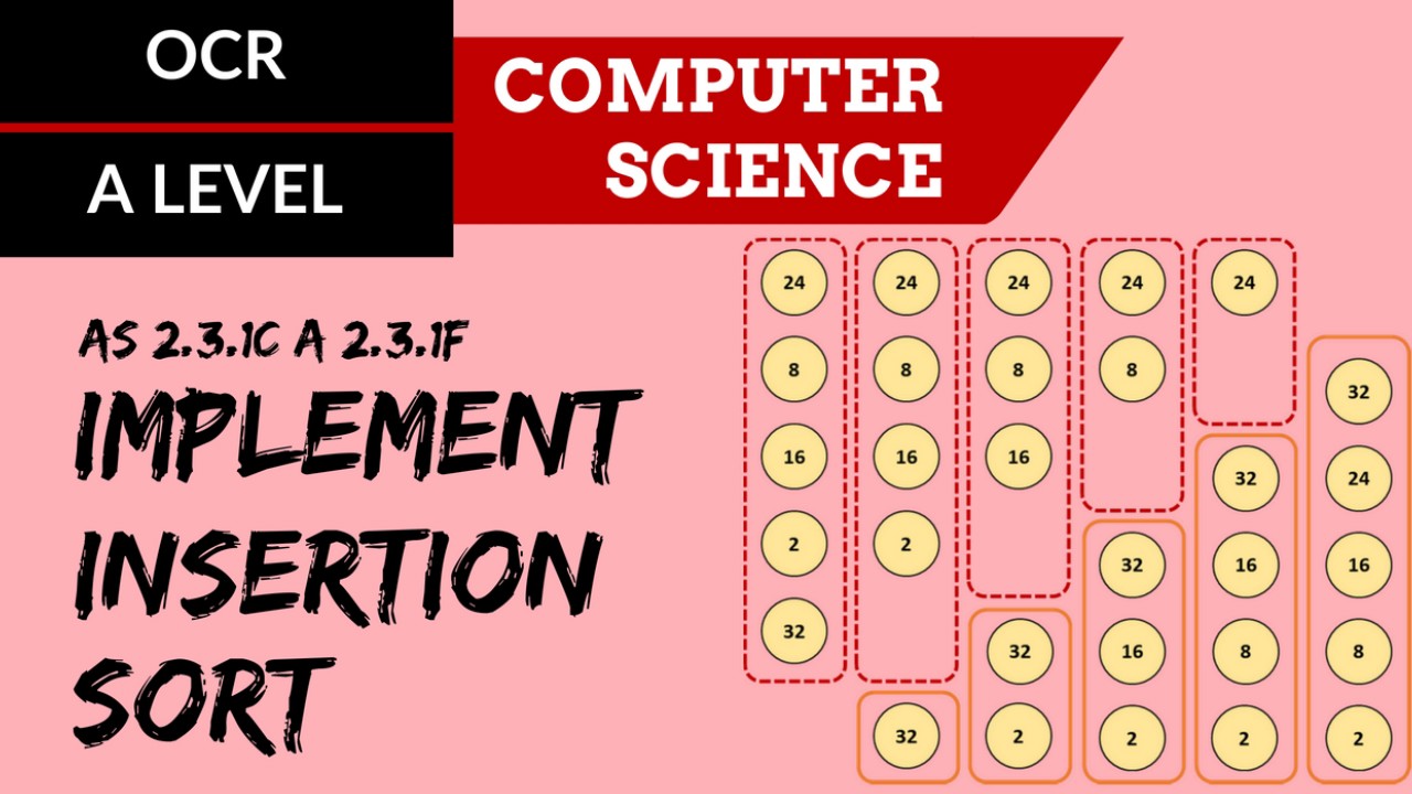 OCR A'LEVEL SLR25 Implement Insertion Sort -... - ClickView