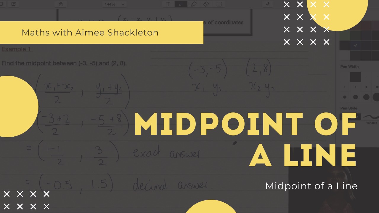 Midpoint of a Line - ClickView
