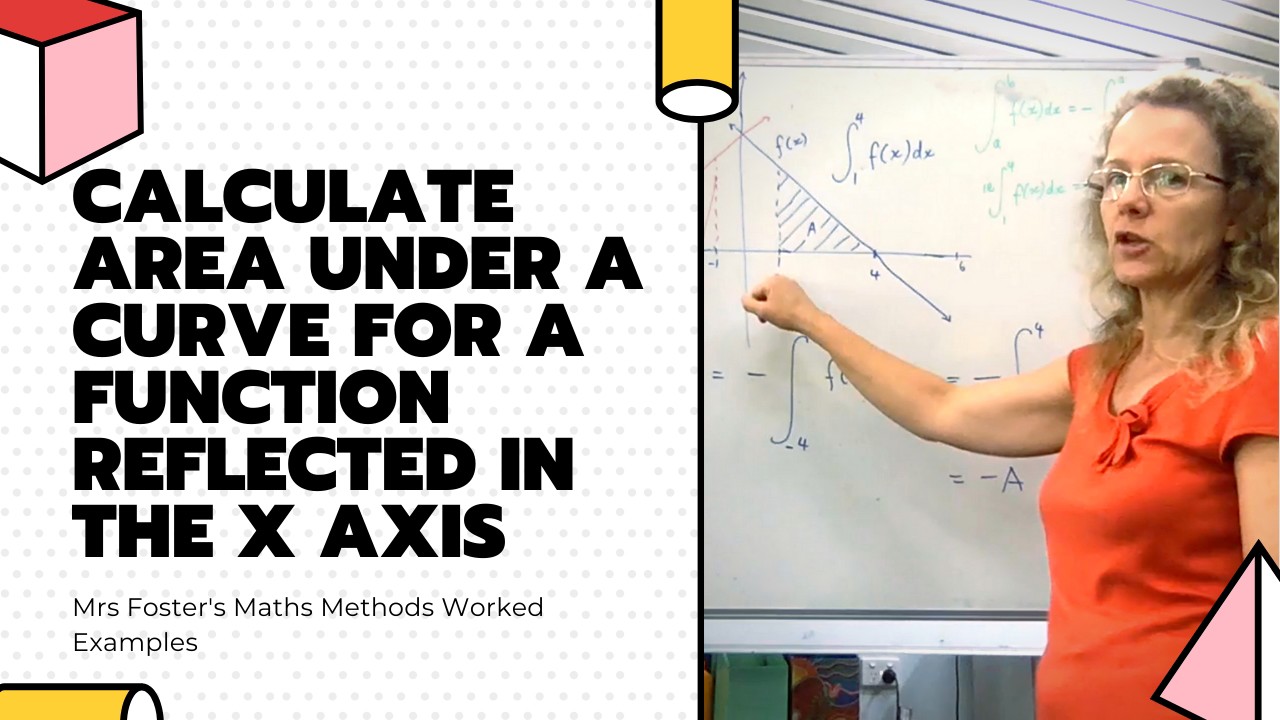 Calculate Area Under a Curve for a Function Reflected in the X Axis ...