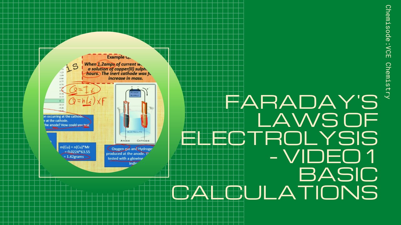 Faraday's Laws Of Electrolysis - Video 1 - Basic Calculations - ClickView