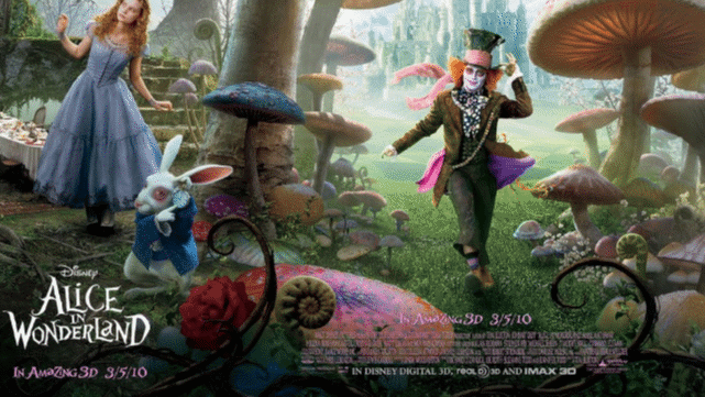 Alice In Wonderland Back View