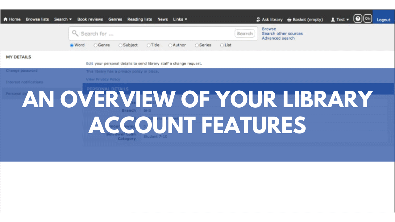 An overview of your library account features - ClickView
