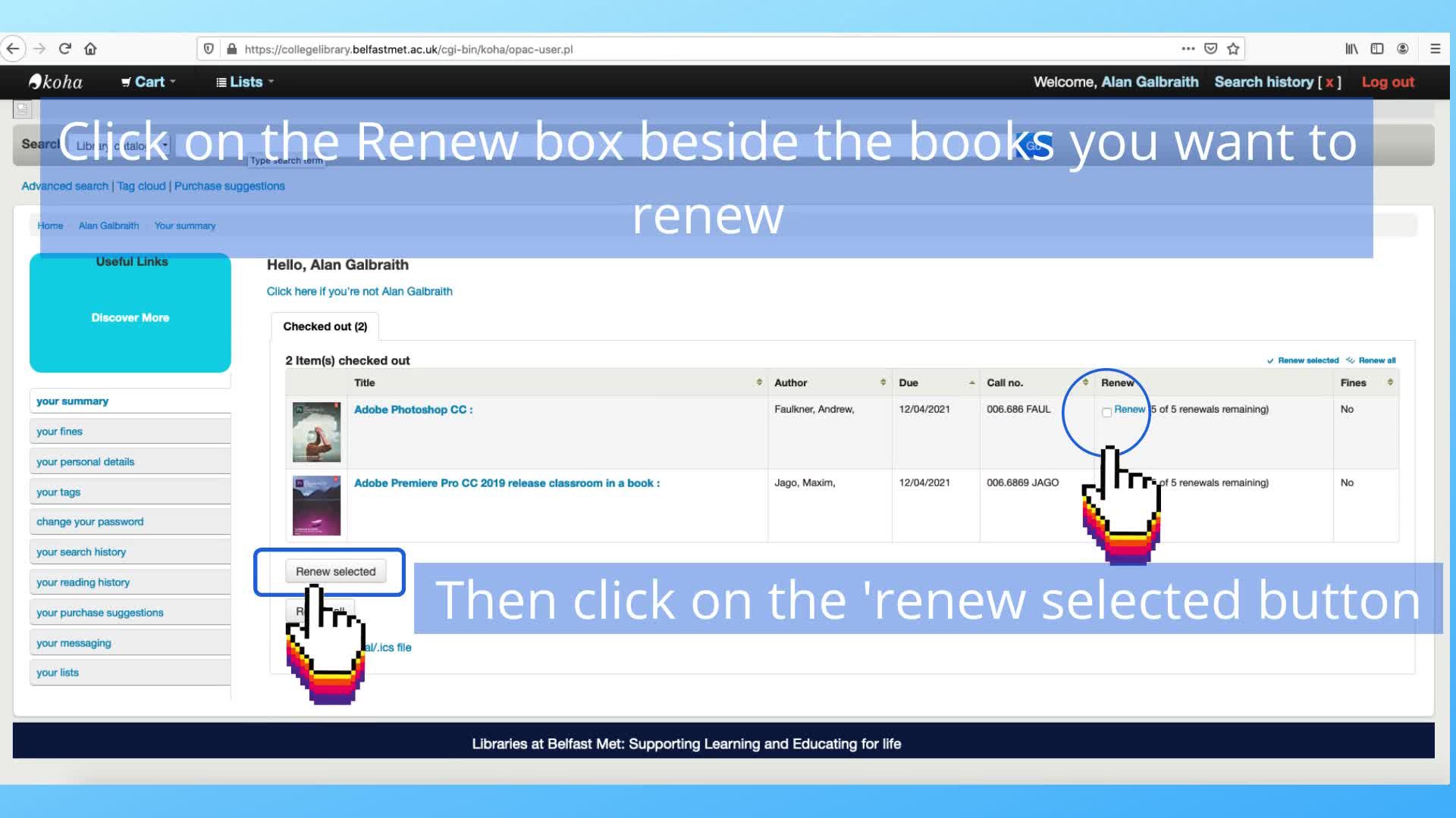 How To Renew Library Books Online - ClickView