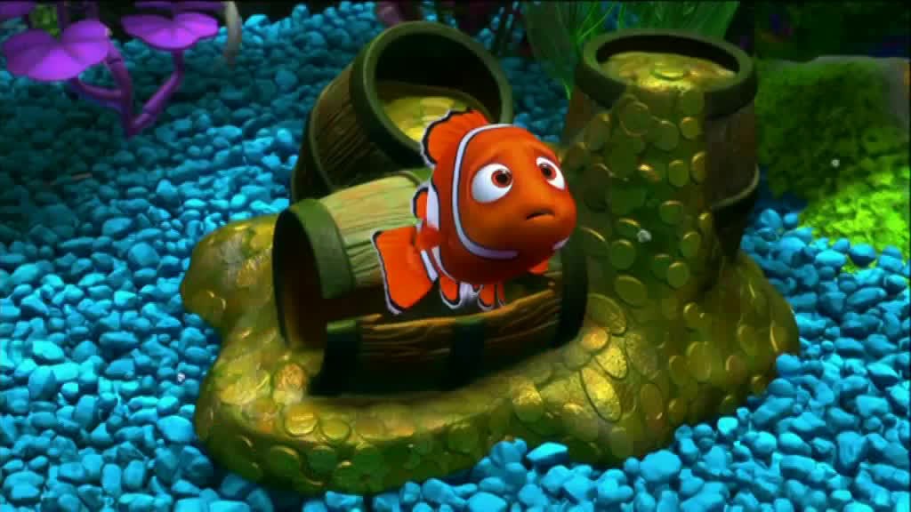 Nemo in the fish tank from Nemo Clip 