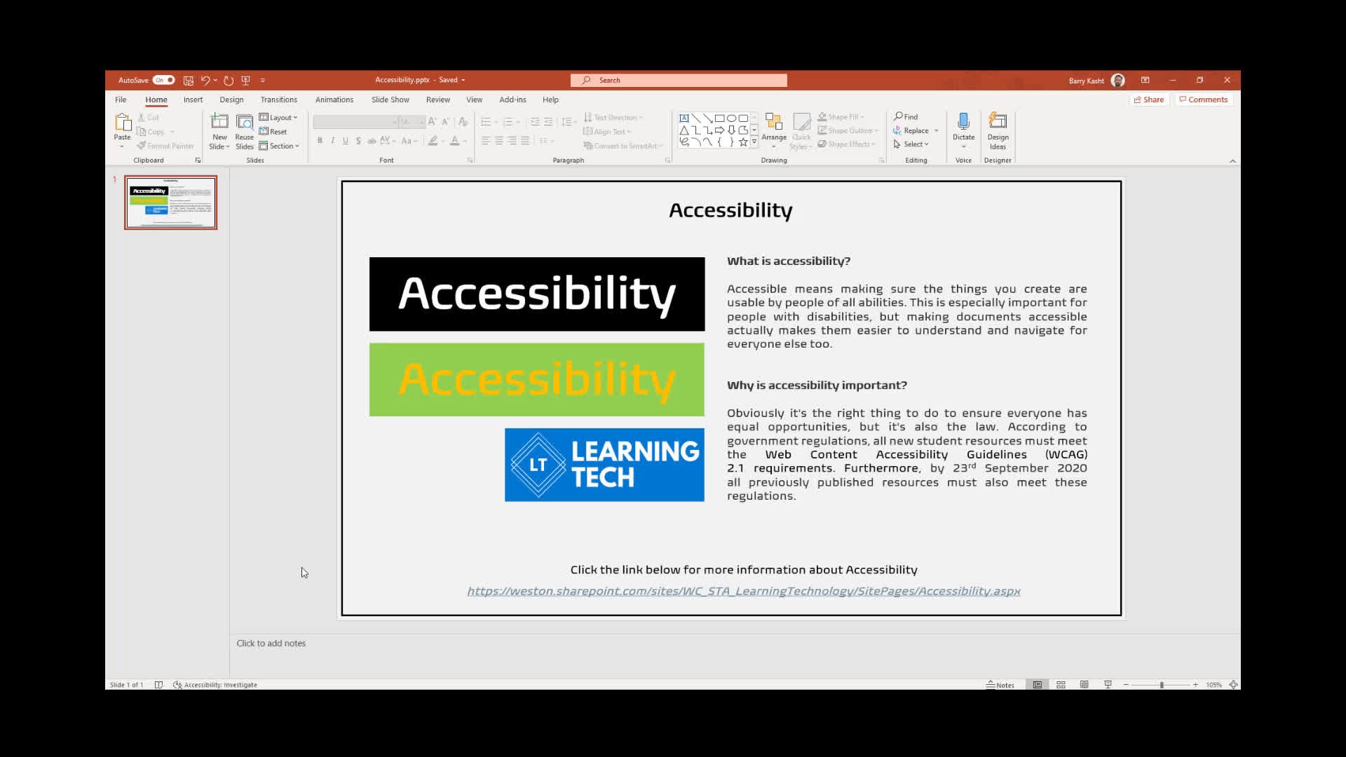 Accessibility Checker - A short video showing... - ClickView