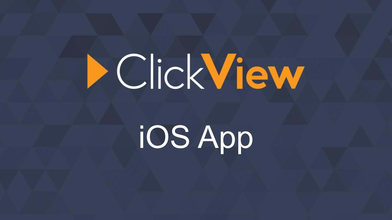 ClickView Apple iOS App - This short video ta... - ClickView