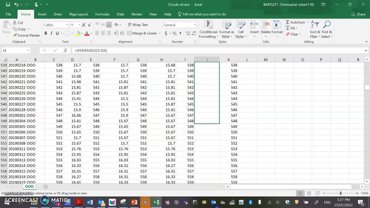 12 GM - Excel - Vid 2 - Moving mean and median - ClickView