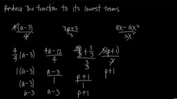 Simplifying Rational Functions