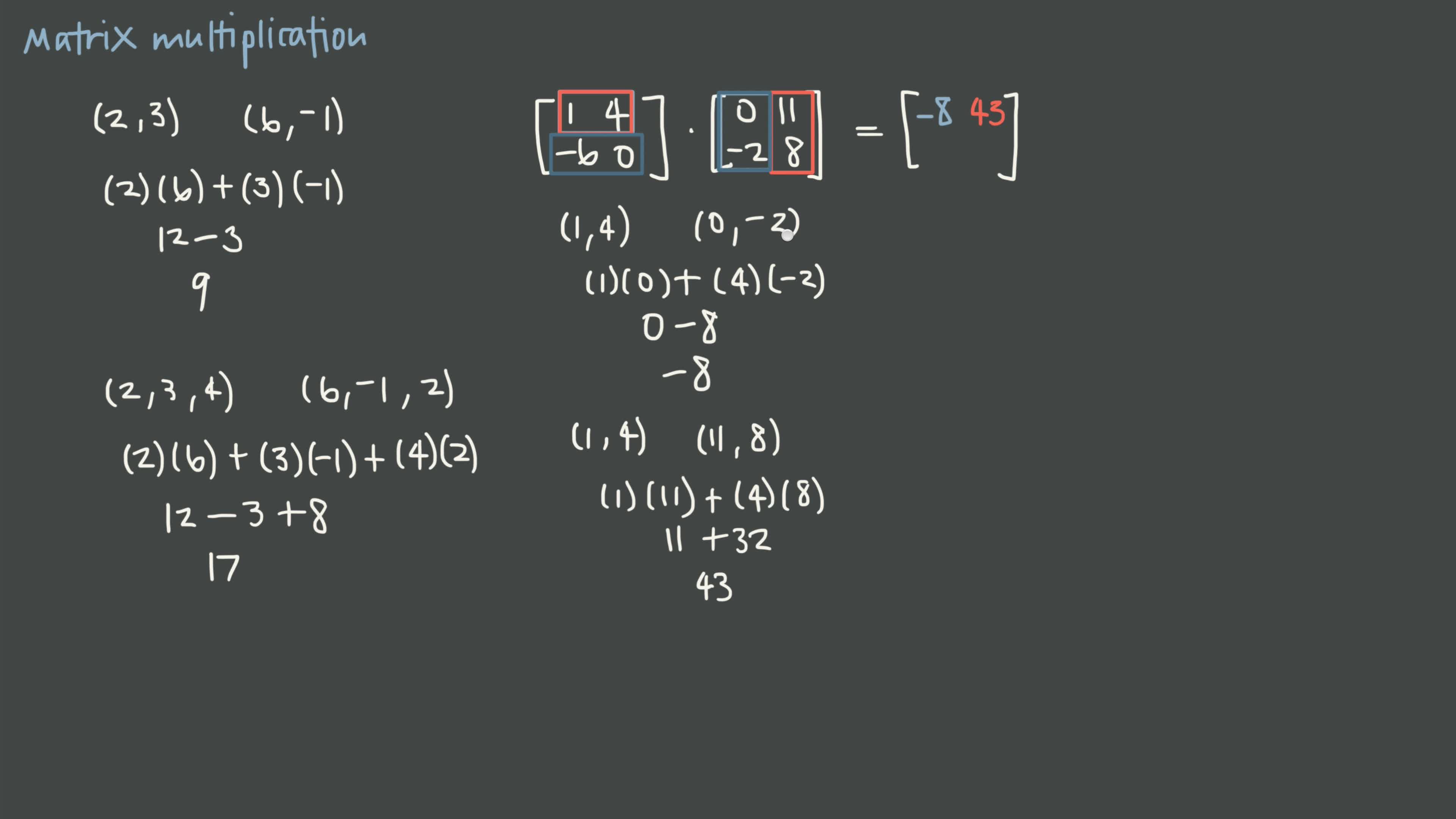 Matrix Multiplication Video & Resources | ClickView