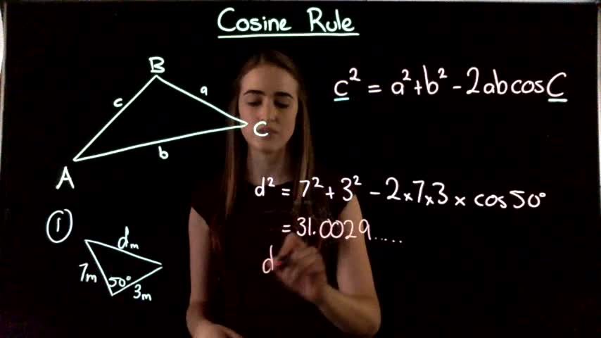 Lesson 9: Cosine Rule - The Cosine Rule Can B... - ClickView