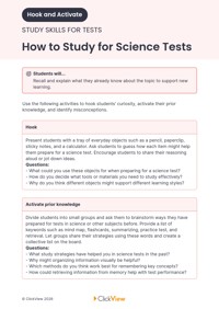 How to Study for Science Tests Video & Resources | ClickView