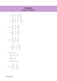 Simple Row Operations Video & Resources | ClickView