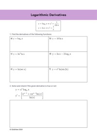 Logarithmic Derivatives Video & Resources | ClickView
