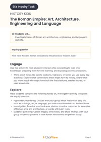 The Roman Empire: Art, Architecture, Engineering and Language | ClickView