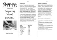 Preparing Wood: FEWTEL - The Preparation of Wood Stock | ClickView