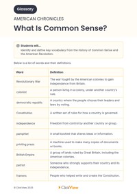 What Is Common Sense? Video & Resources | ClickView
