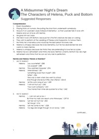 The Characters of Helena, Puck, and Bottom | ClickView