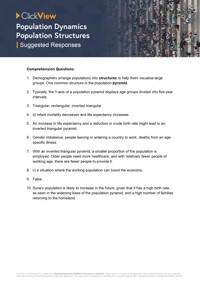 Population Structures Video & Resources | ClickView