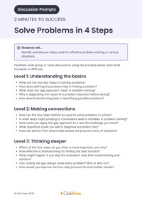Solve Problems in 4 Steps Video & Resources | ClickView