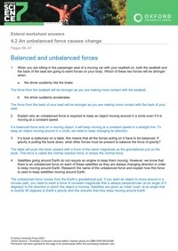 Balanced and Unbalanced Forces Video & Resources | ClickView