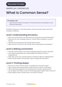 What Is Common Sense? Video & Resources | ClickView