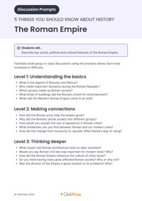 The Roman Empire Video & Resources | ClickView