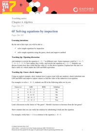 Solving Equations by Inspection Video & Resources | ClickView
