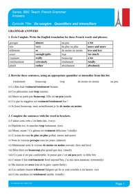 On Exagère (Quantifiers and Intensifiers) | ClickView