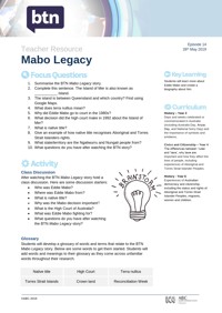 Mabo Legacy Video & Resources | ClickView