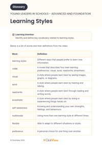 Learning Styles Video & Resources | ClickView