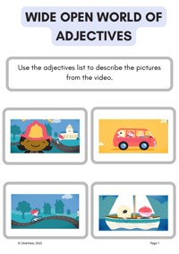 Wide Open World of Adjectives Video & Resources | ClickView
