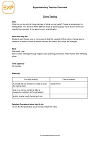 Slime Testing Video & Resources | ClickView