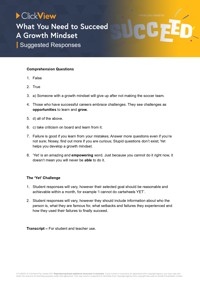 A Growth Mindset Video & Resources | ClickView