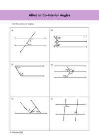 Allied or Co-Interior Angles Video & Resources | ClickView