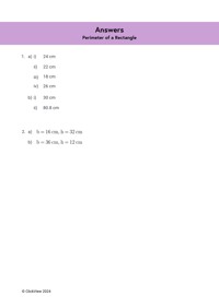 Perimeter of a Rectangle Video & Resources | ClickView