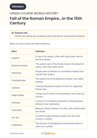 Fall of the Roman Empire...in the 15th Century | ClickView