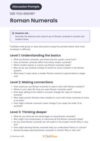 Roman Numerals Video & Resources | ClickView
