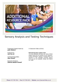 Sensory Analysis and Testing Techniques | ClickView