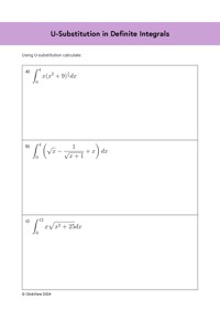 U-Substitution in Definite Integrals | ClickView