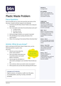 Plastic Waste Problem Video & Resources | ClickView