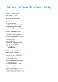 Primary and Secondary Colors Song | ClickView